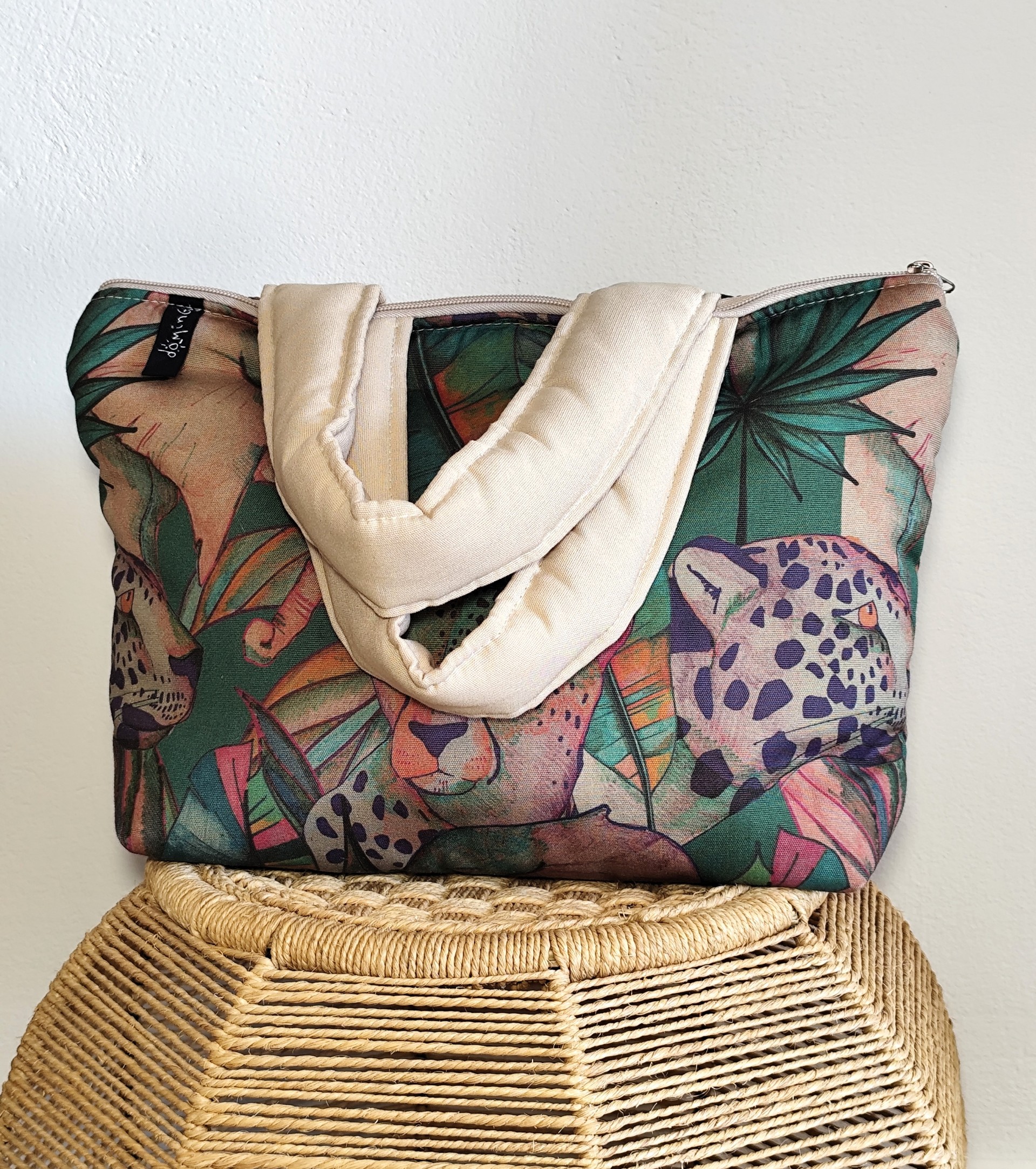 Puffer tote bag jungle mpez 03